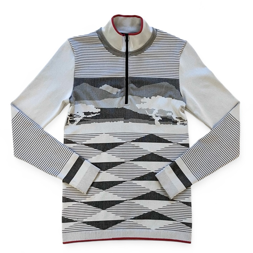 Adidas Stella McCartney Seamless Zip Neck Long Sleeve Base Layer Top small